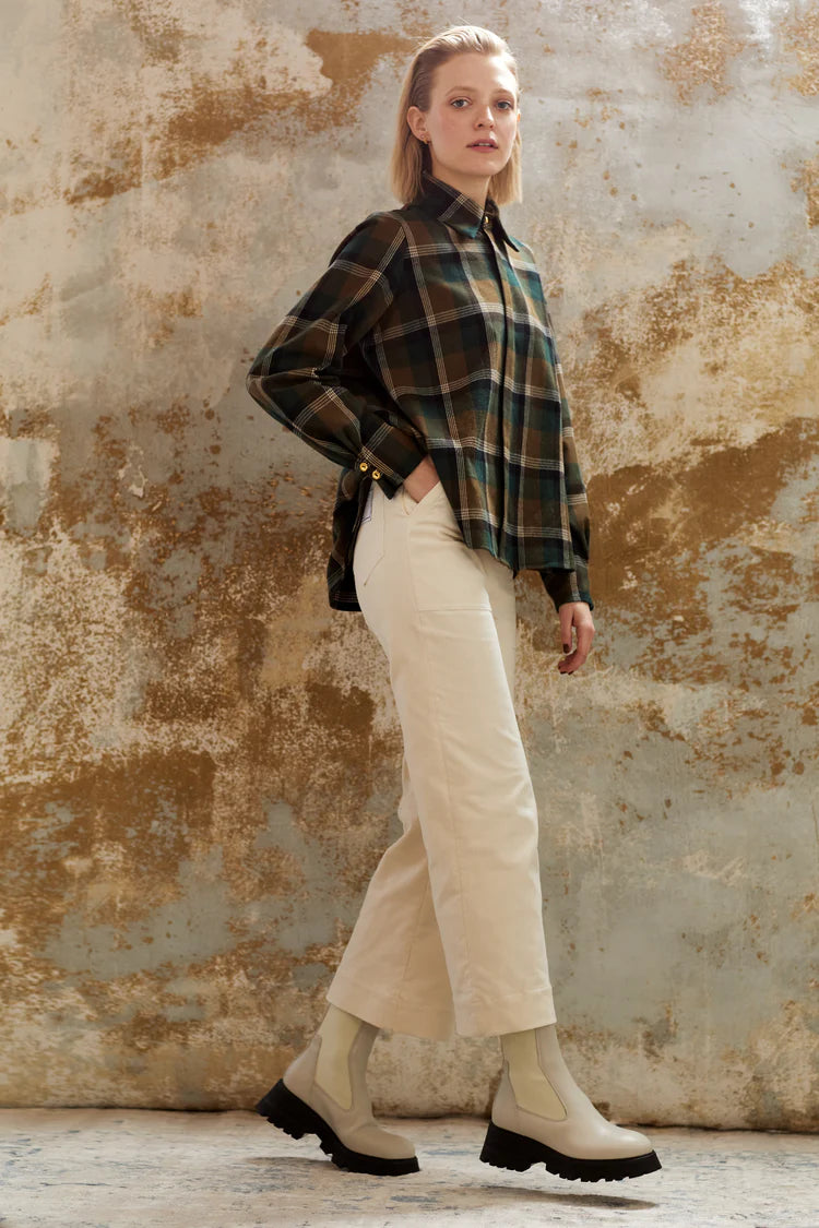 Mylene Plaid Button Up