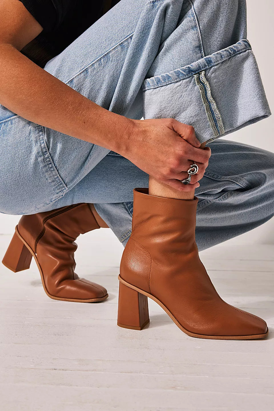 Sienna Ankle Boot in Cognac