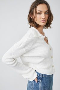 Ella Sweater Shirt in Ivory