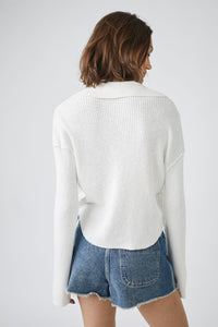 Ella Sweater Shirt in Ivory