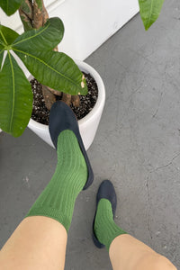 Her Socks In Jade