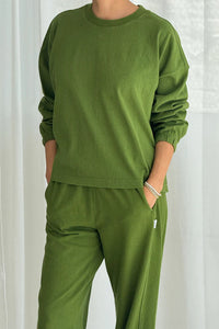 Naturelle Tee In Collard Green