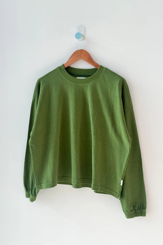 Naturelle Tee In Collard Green