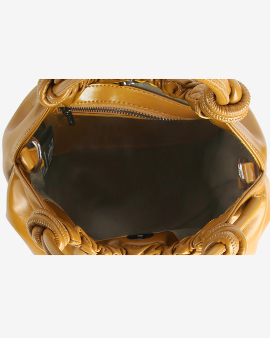Jolly Glossy Structure Bag In Amber Haze