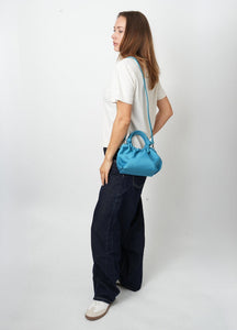 Jolly Matte Twill Bag In Teal Blue