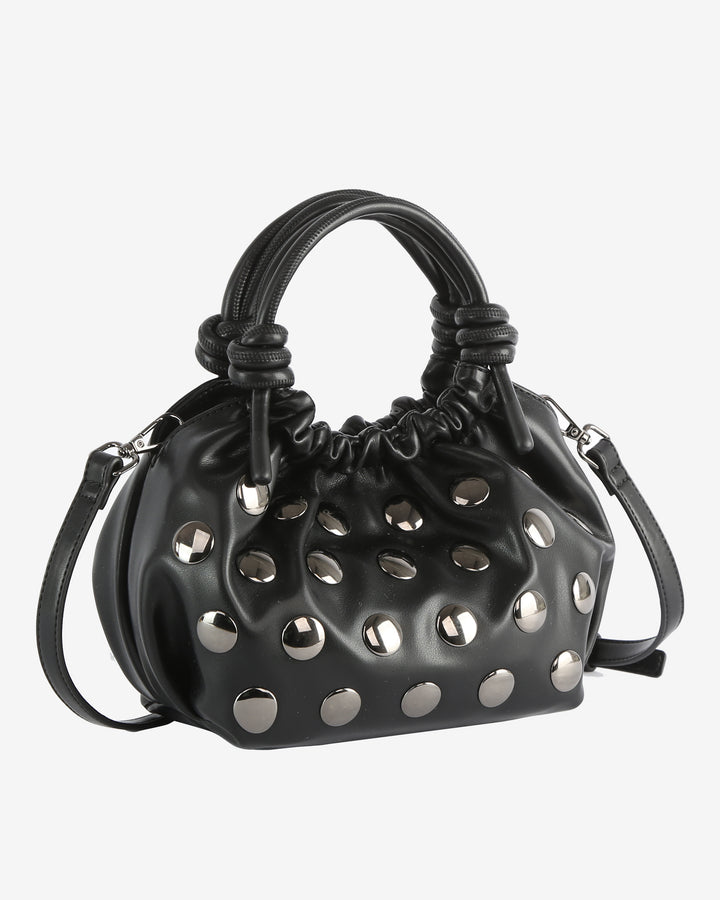Jolly Soft Structure Stud Bag In Black