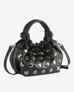 Jolly Soft Structure Stud Bag In Black