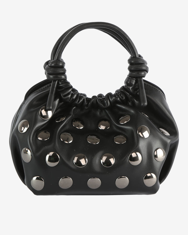 Jolly Soft Structure Stud Bag In Black