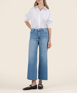 Meg High Rise Fab Wide Leg In Deference Wash