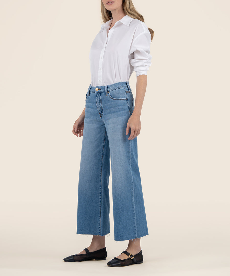 Meg High Rise Fab Wide Leg In Deference Wash