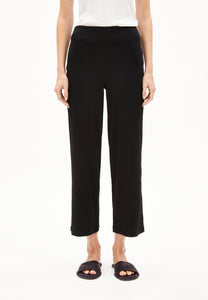 Nianaa Rib Jersey Pants In Black