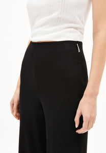 Nianaa Rib Jersey Pants In Black