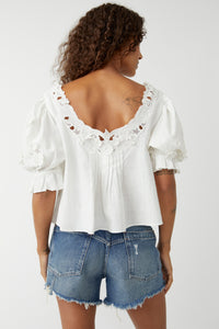 Sophie White Embroidered Top