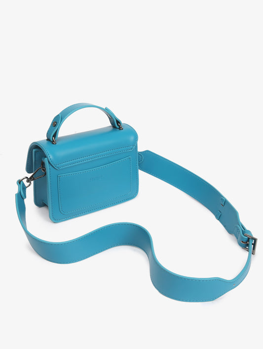 Renei Soft Structure Bag In Teal Blue