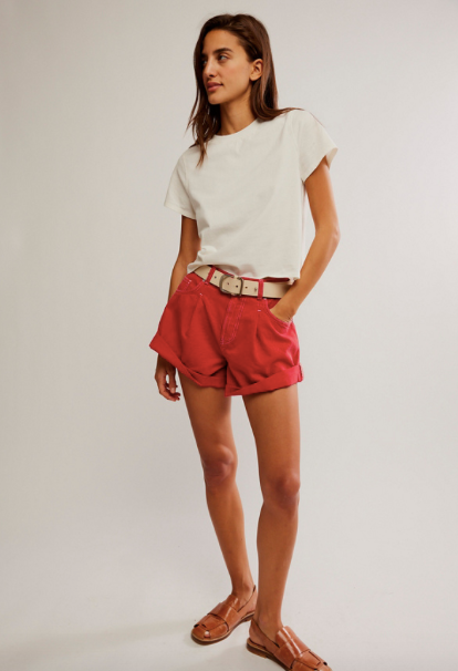 Danni Short In Hot Rod Red