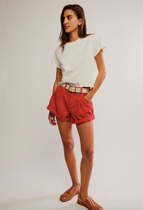Danni Short In Hot Rod Red