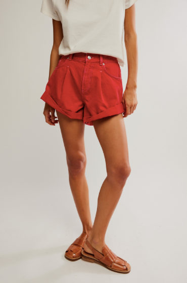 Danni Short In Hot Rod Red