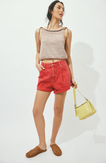 Danni Short In Hot Rod Red