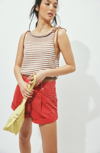 Danni Short In Hot Rod Red