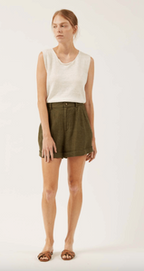 Jas Linen Shell In Ivory