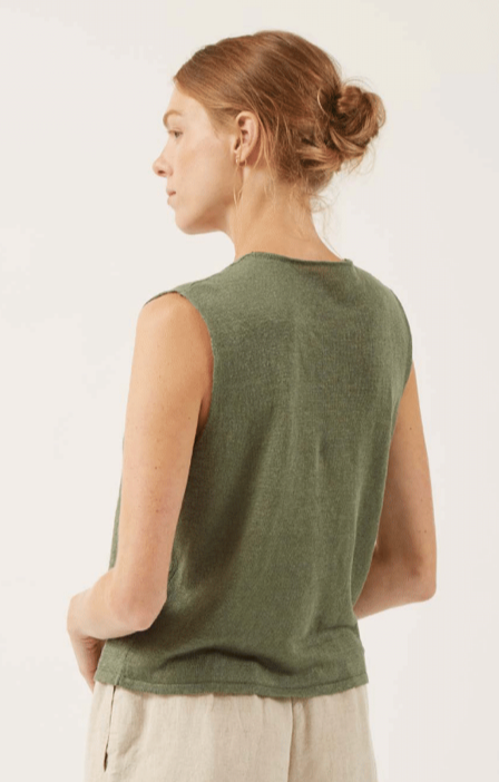 Laurier Cardi Top In Fern