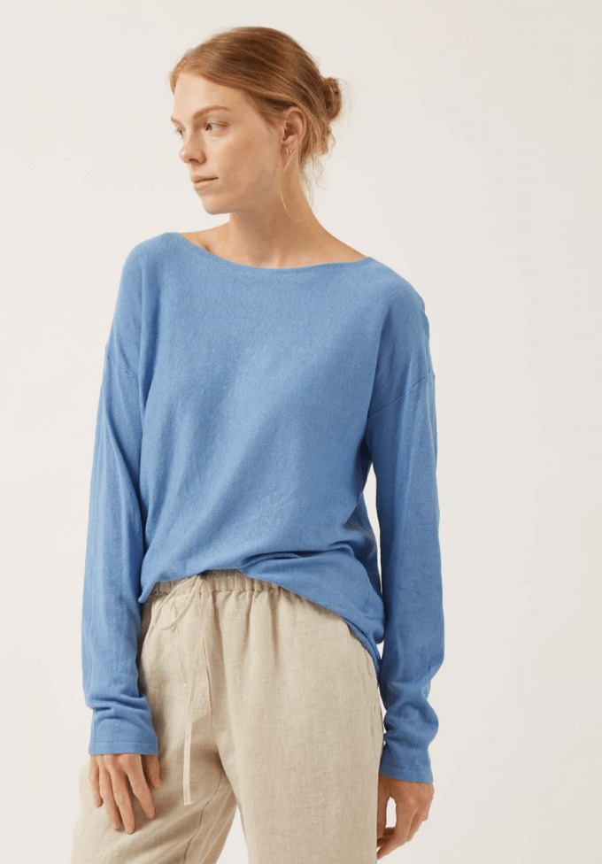 Harper Long Sleeve In Provence Blue