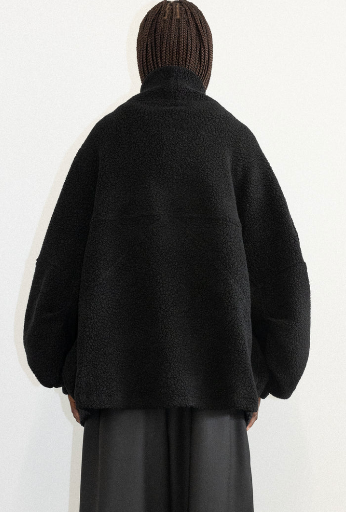 Cavern Sherpa Jacket In Black
