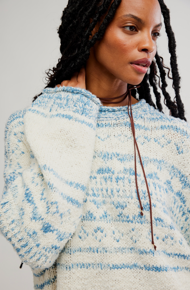 Dani Pattern Sweater In Cloud Combo