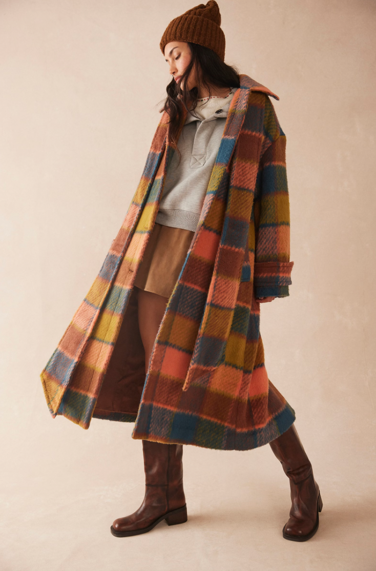 Dalton Coat In Coral