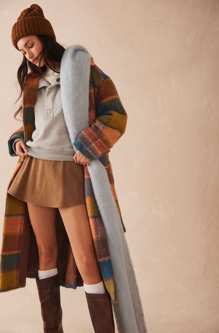 Dalton Coat In Coral