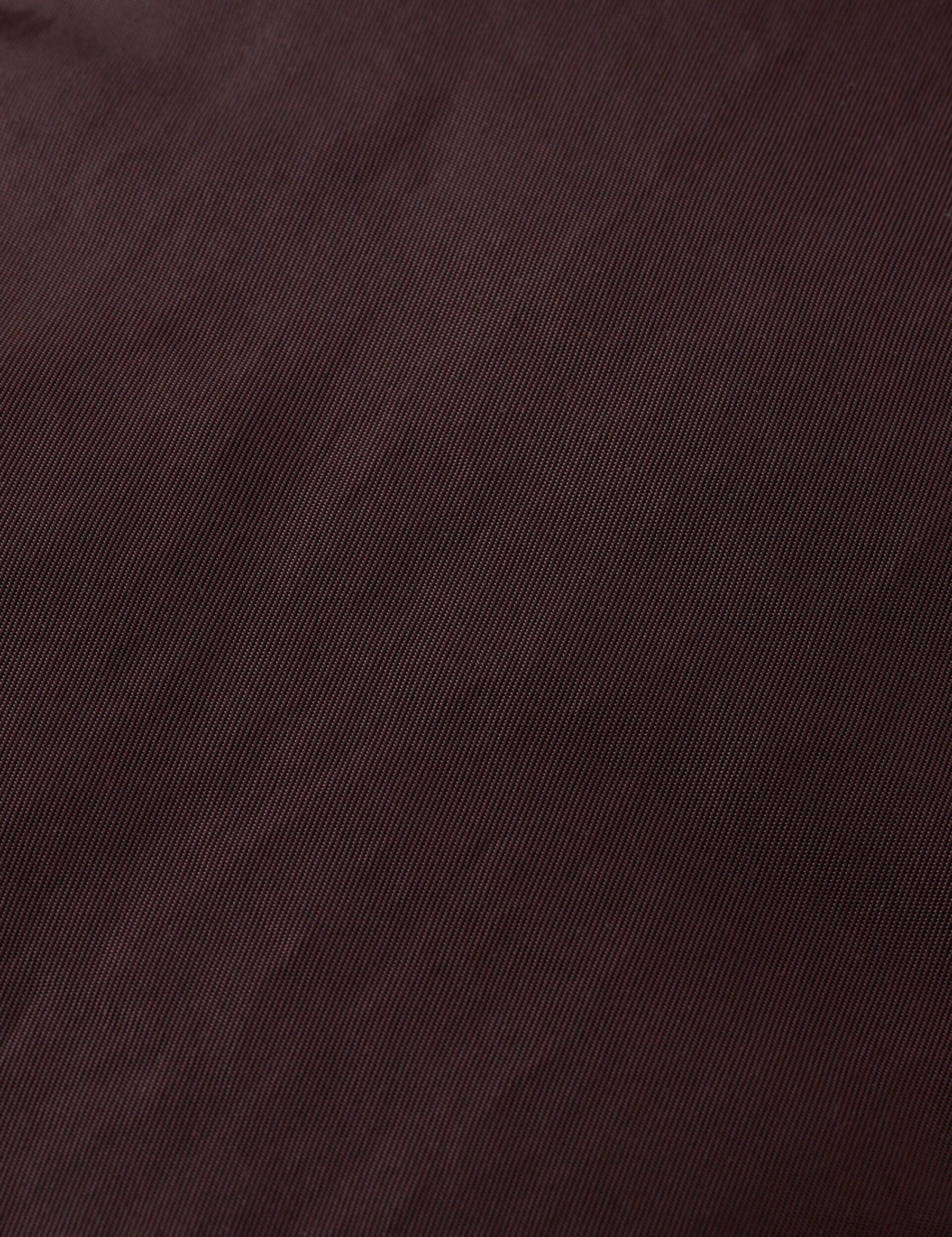 Aviator Collar Puffer Jacket In Chocolate Plum