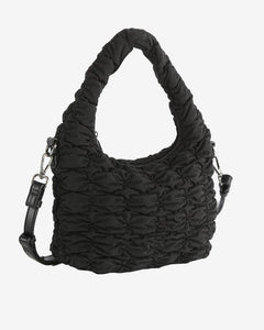 Twist Twill Quilt Bag In Black
