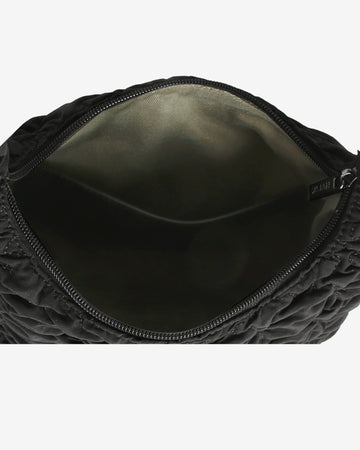 Twist Twill Quilt Bag In Black
