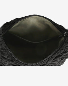 Twist Twill Quilt Bag In Black