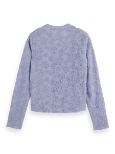 Structured Button Up Long Sleeve In Languid Lavender