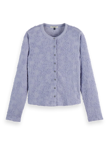 Structured Button Up Long Sleeve In Languid Lavender