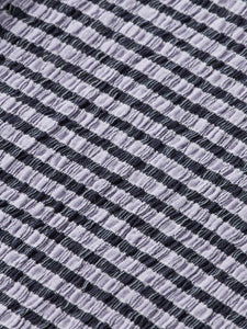 Structured Gingham Button In Sky Captain