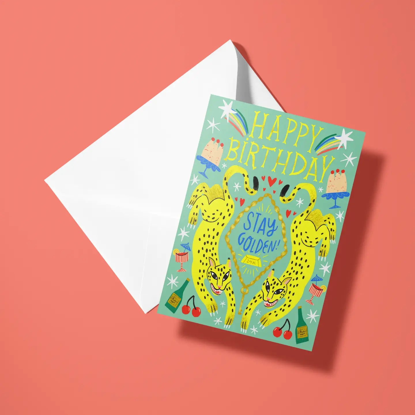 Stay Golden Birthday Greeting Card