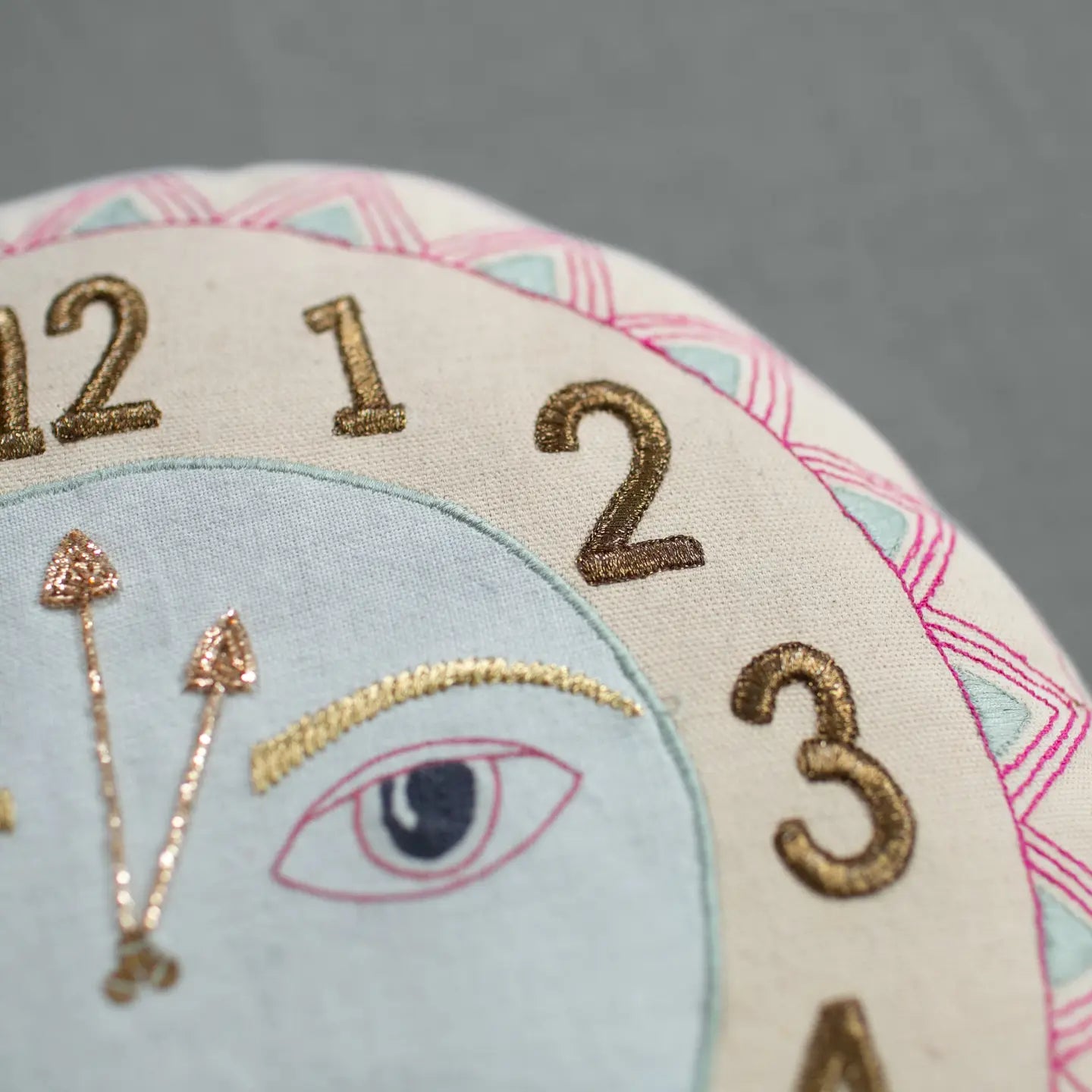 Clock Face Pillow