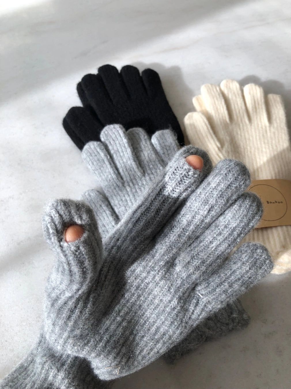 Fuzzy Wool Screen Touch Gloves