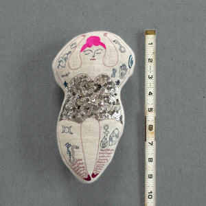 Tattooed Strong Lady Art Doll