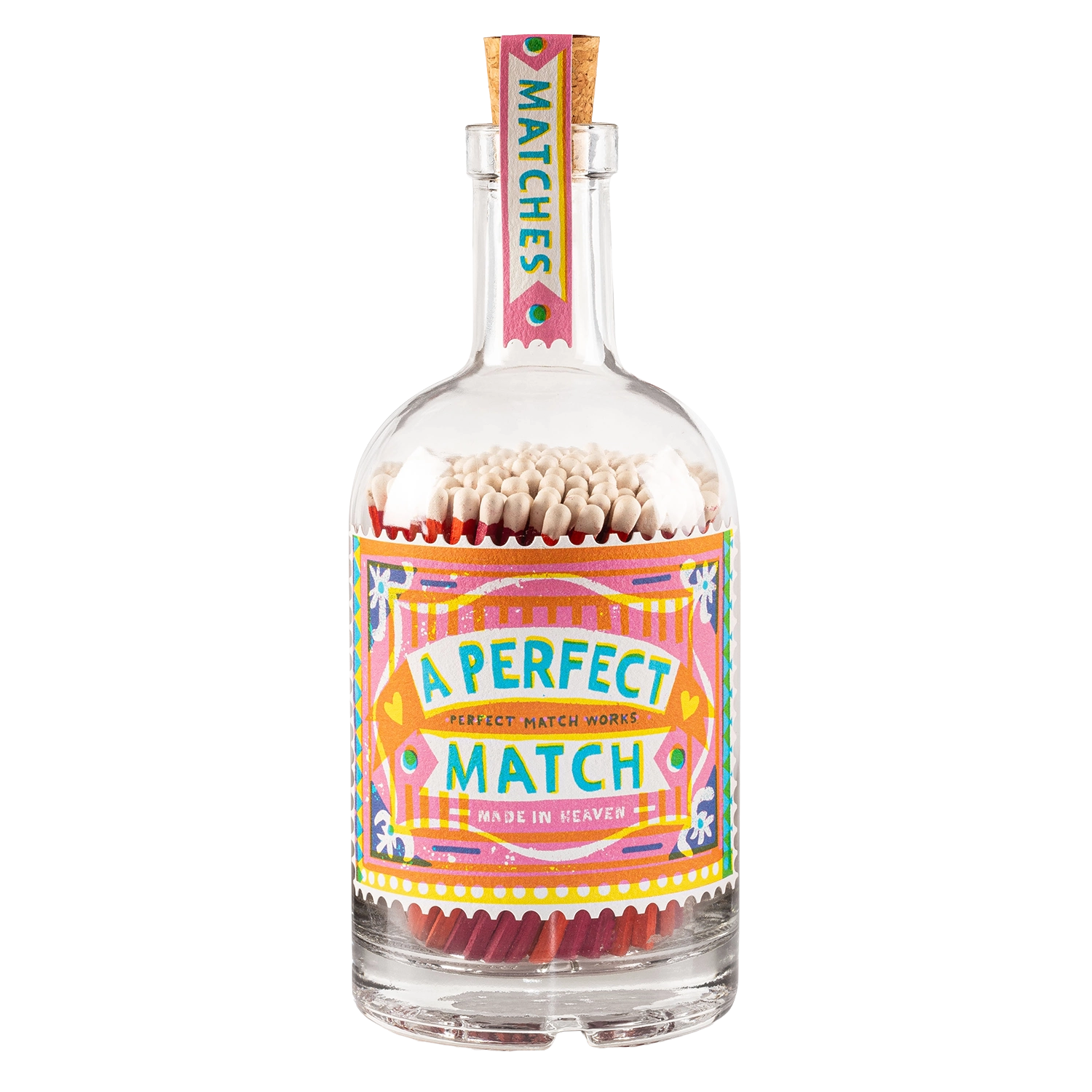 A Perfect Match Glass Bottle