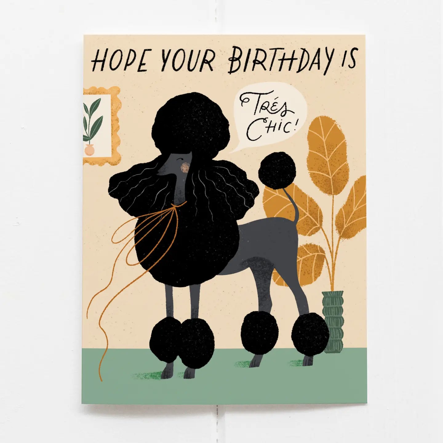 Tres Chic Birthday Greeting Card