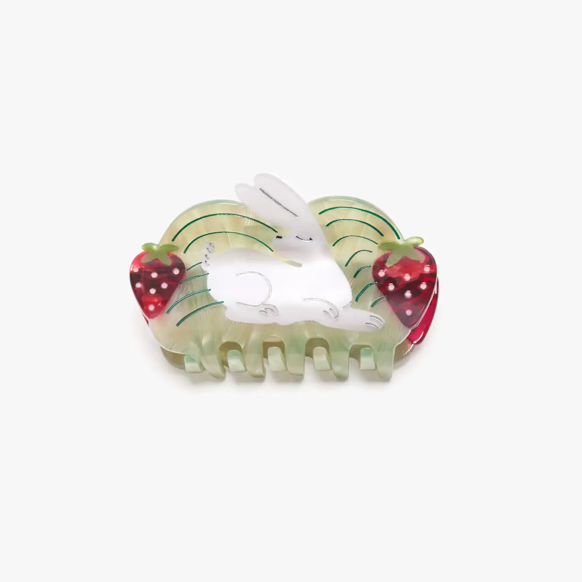 Strawberry Fields Rabbit Hair Claw