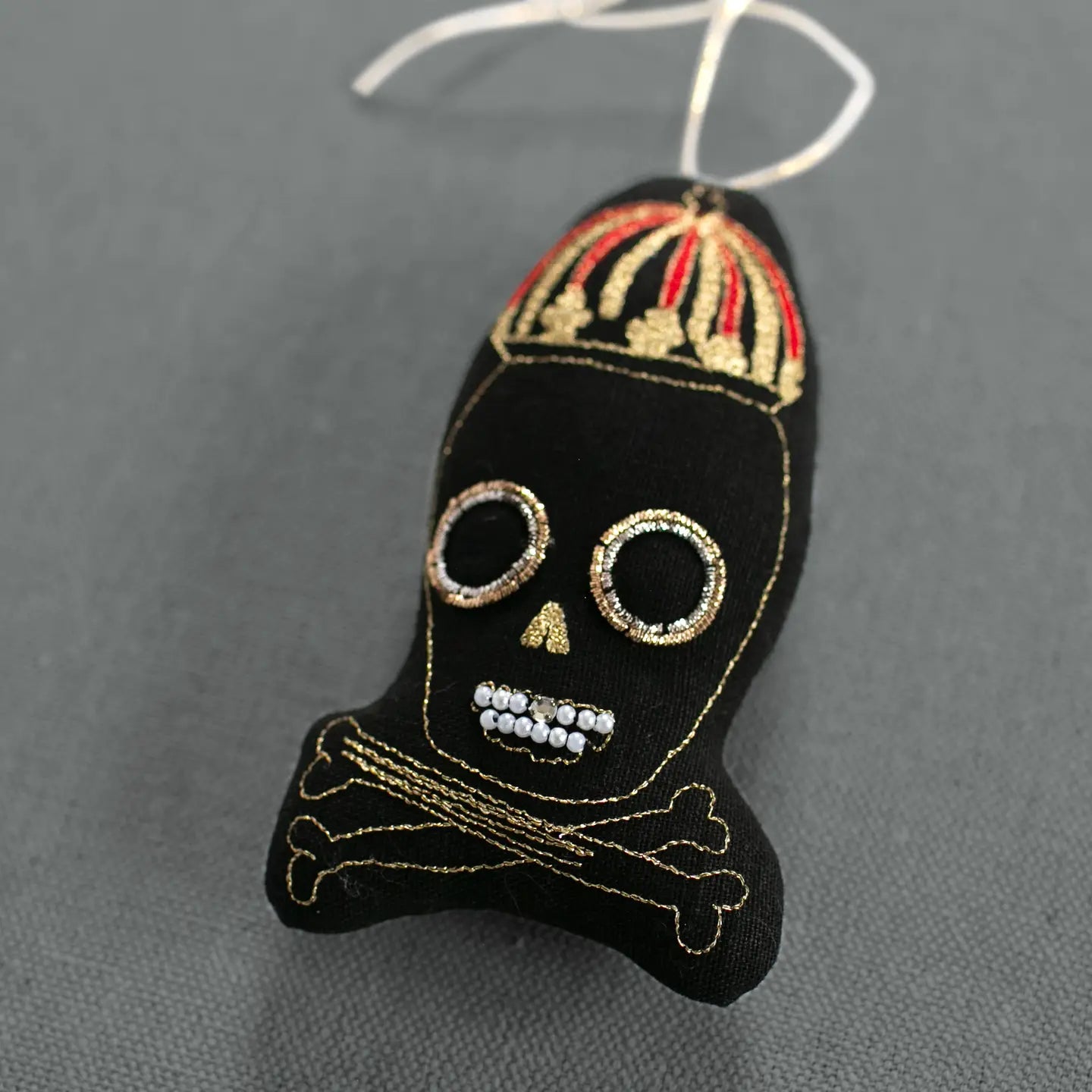 Beanie Skull Ornament