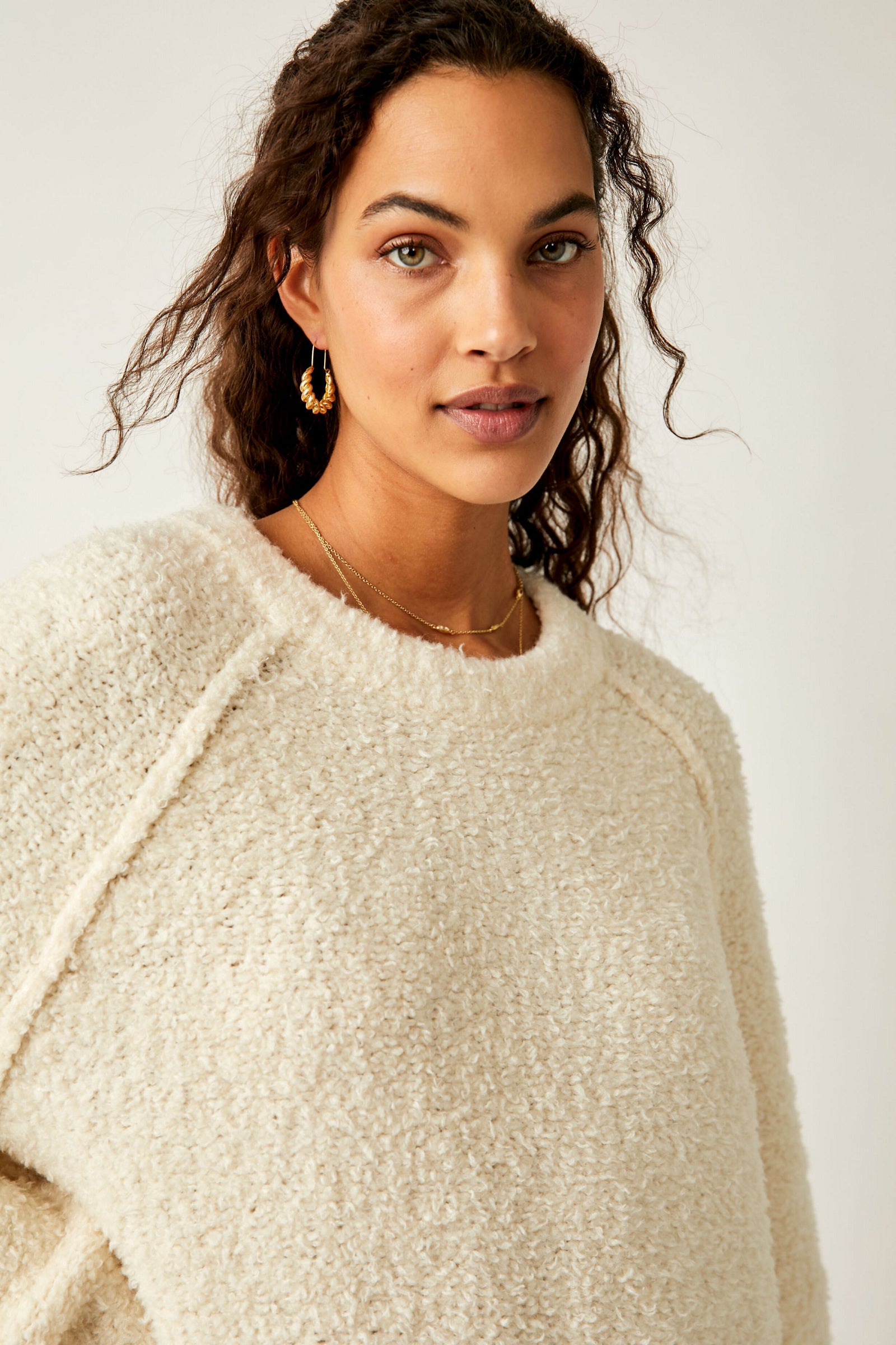 Parker Teddy Sweater in Sugar