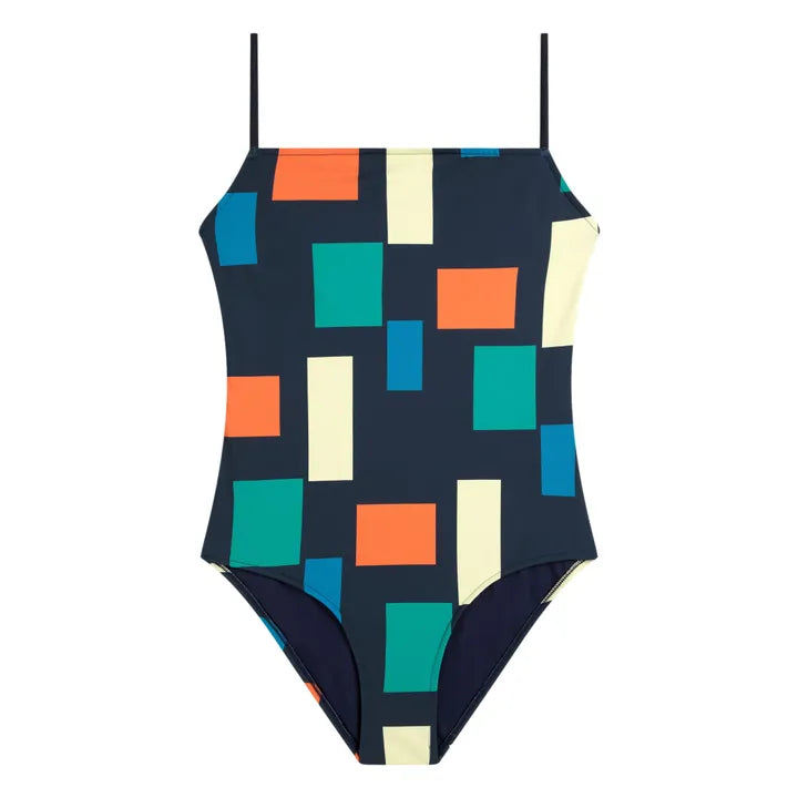 Colour Block Recycled FIber Swimsuit