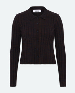 Helen's Cardigan In Sky Captain Brown