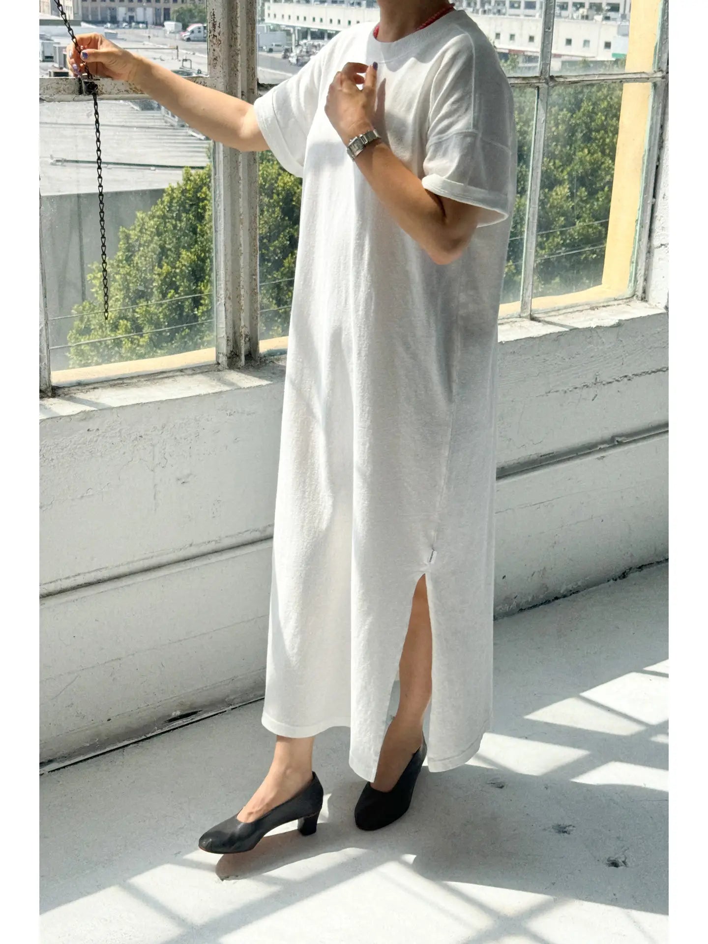 Her Dress In White Cotton