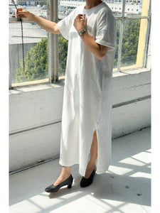 Her Dress In White Cotton